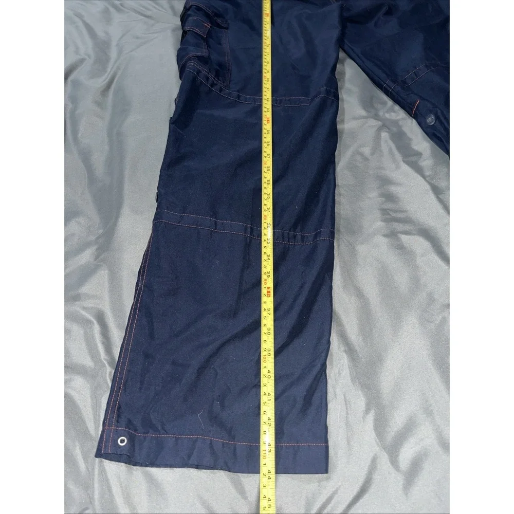 Pure Bull Mens Track Cargo Pants Navy‎ Blue Size Small With Multiple Pockets